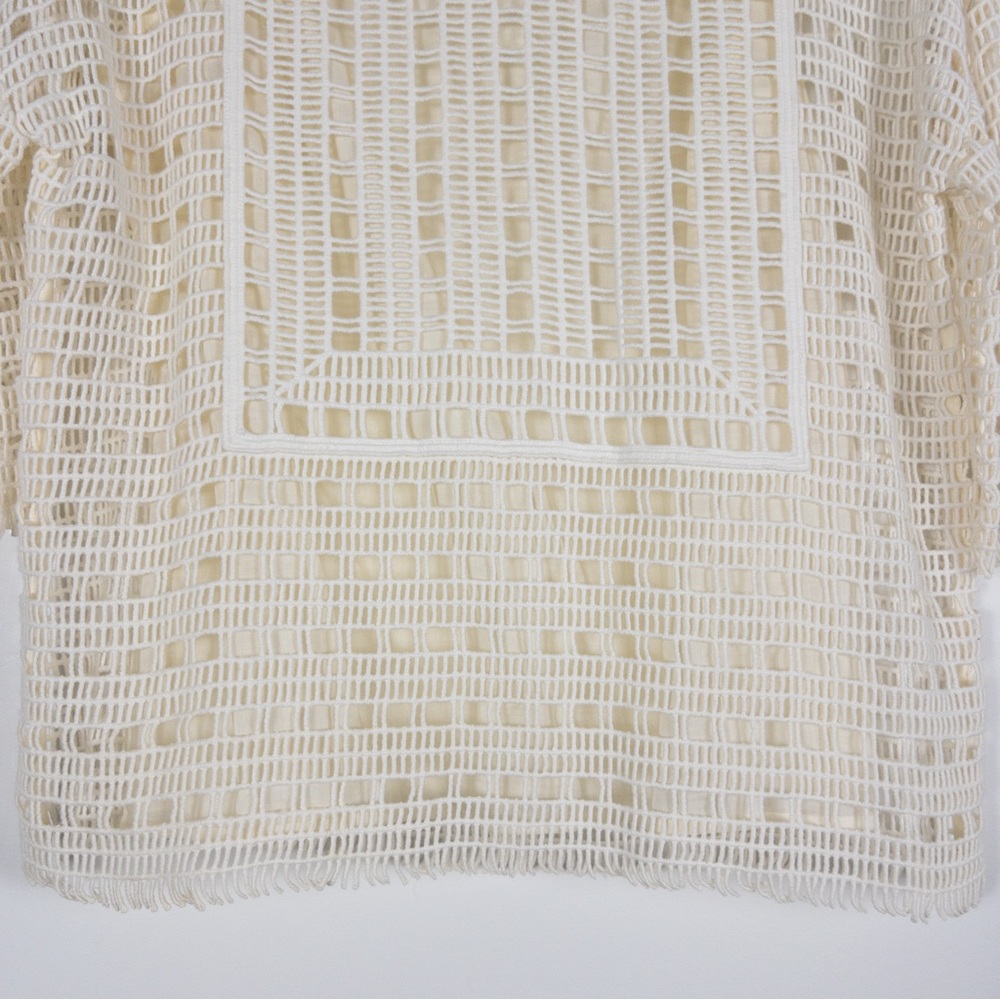 Tory Burch White Crochet Blouse - Picture 4 of 12